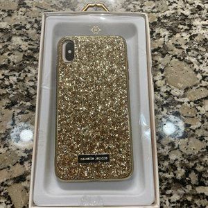 Nanette Lepore Gold Glitter iPhone X s